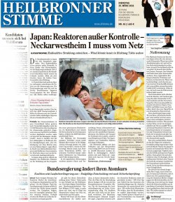 11-03-15_Hst_Titelseite_Japan-Reaktoren außer Kontrolle - Neckarwestheim I muss vom Netz.jpg